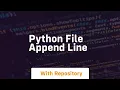 python file append line