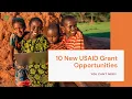 10 New USAID Grant Opportunities You Can t Miss