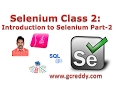 Selenium 2 Introduction to Selenium Part-2