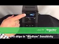 Adjusting Input Sensitivity on APC Back-UPS Pro M2 SineWave Series Schneider Electric