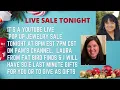 LIVE POP UP JEWELRY SALE TONIGHT 8pm est 7pm cst