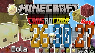 ⭐Tudo Sobre Mob CUBO Enxofre⚽❕ Bioma: Cavernas de Enxofre☢️☁️| Minecraft 26.30.27 BETA❕