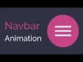 Animated Responsive Navbar Tutorial