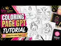 How to Create Printable Coloring Pages with Cozy Coloring Page Studio GPT