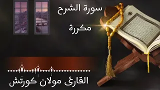 سورة الشرح مكررة لإزالة الضيق والهم بأحسن صوت القارئ مولان كورتش 