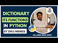 Dictionary and it s functions by Idris mibweb Python SkillBout