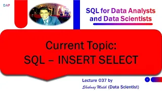 038 - SQL for Data Analysts and Data Scientists