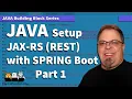 Setting Up JAX-RS REST with Spring Boot in IntelliJ - Base Project