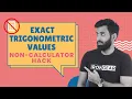 Exact Trigonometric Values - NO CALCULATOR