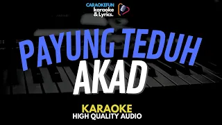 payung teduh akad karaoke nada pria low key lirik