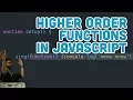 16 5 Higher Order Functions in JavaScript - Topics of