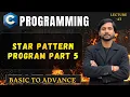 C Star Pattern Printing Star Pattern Part 5 In Hindi