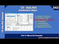 Ado Net DataRelation Part 3 - About the Example Ado Net Tutorial
