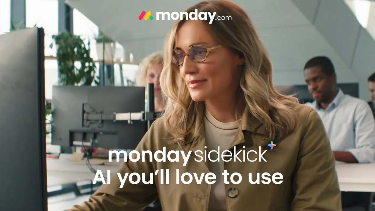 monday.com — monday sidekick — AI for Project Management (YouTube video ad)