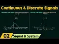 Continuous and Discrete Time Signals