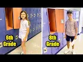 BACK TO SCHOOL MIDDLE SCHOOL 6th and 8th GRADE LOCKERS CLASS SCHEDULES and SCHOOL TOUR
