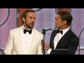 Download Lagu Ryan Gosling and Brad Pitt present at the 2016 Golden Globes
