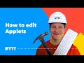 New feature - Editing Applets with Ben