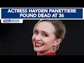 Actress Hayden Panettiere found dead at 36