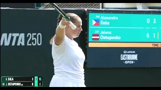 JELENA OSTAPENKO ACTING CRAZY COMPILATION VS ALEX EALA LEXUS EASTBOURNE OPEN