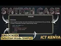 KCSE Selection Control Structure Past Questions SWITCH CASE Statement Form 3 Computer Studies