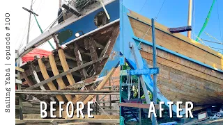 Wooden boat restoration: 2 years in 20 minutes! — Sailing Yabá #100