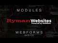 Ryman Websites Module Tutorial - Web Forms