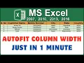 How To Adjust Column Autofit Width In Excel 2024 Excel Column Autofit Width Just in 1 Minute