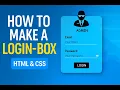 Build a Modern Login Form in - Beginner Friendly