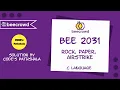 Beecrowd Problem 2031 - Rock Paper Airstrike solution C language