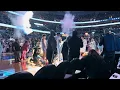 UNC Basketball Tar Heel starters introduced before ACC semis