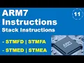 ARM Instruction Set - Stack Instructions STMFD STMFA STMED STMEA