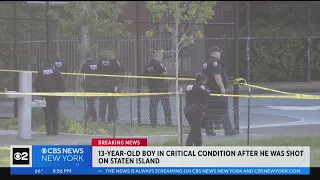 13-year-old boy in critical condition after Staten Island shooting