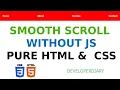 Smooth Scrolling Effects with Pure CSS - For Beginners