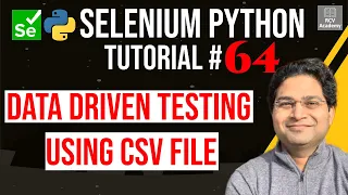 Selenium Python Tutorial - Data Driven Testing using CSV File