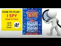 How To Play - I SPY FIND IT FAST DICE GAME