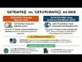 GETDATE GETUTCDATE en SSIS