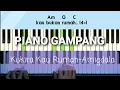 PIANO GAMPANG *banget (Kukira Kau Rumah - Amigdala) + lirik