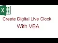 Excel VBA Tips Tricks How to create a live Clock