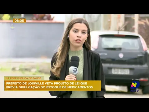 Prefeito de Joinville veta Projeto de Lei que previa divulgação do estoque de medicamentos