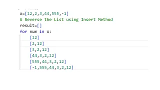Python Coding Interview Question Reverse the LIST