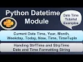 Python Date and Time Tutorial Part-1