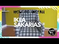 How to put on your IKEA Sakarias Chair Cover - IKEA UPCYCLED