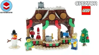 LEGO Creator 40602 Winter Market Stall – LEGO Speed Build Review