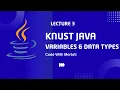 What Are Variables Data Types in Java KNUST Java Tutorial Code with Mortoti