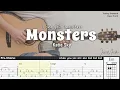 Download Lagu Monsters (I see your monsters) - Katie Sky | Fingerstyle Guitar | TAB + Chords + Lyrics