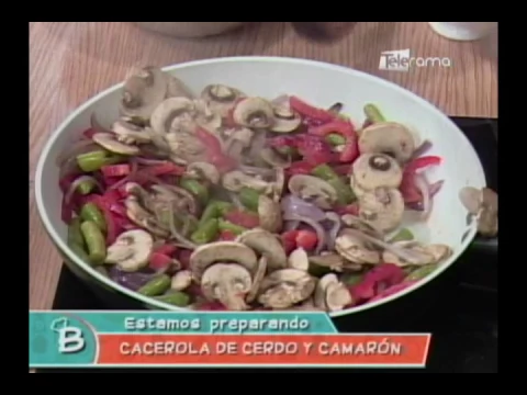 CACEROLA DE CERDO Y CAMARON