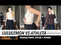 Lululemon Daydrift High Rise Trousers vs Athleta Pinacle High Rise Trousers