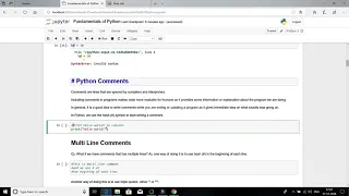 Python Keywords comments and Identifiers in Telugu