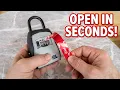 How to pick Master Lock 5400D Combination Realtor Lock Box with out combination